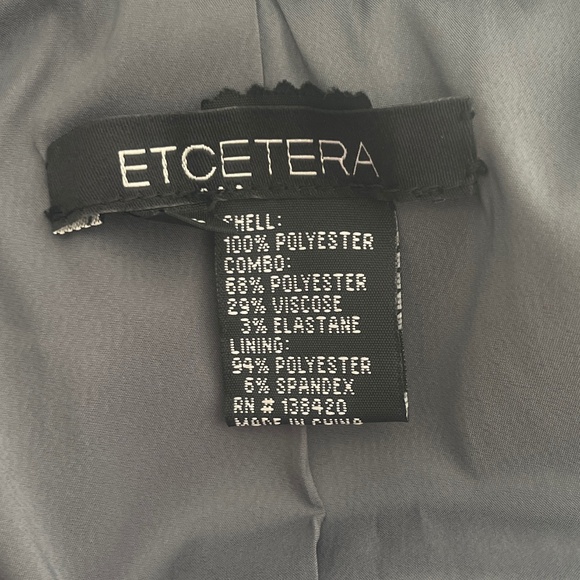 Etcetera women's brown and gray based belted faux fur vest. #445 - Picture 11 of 15